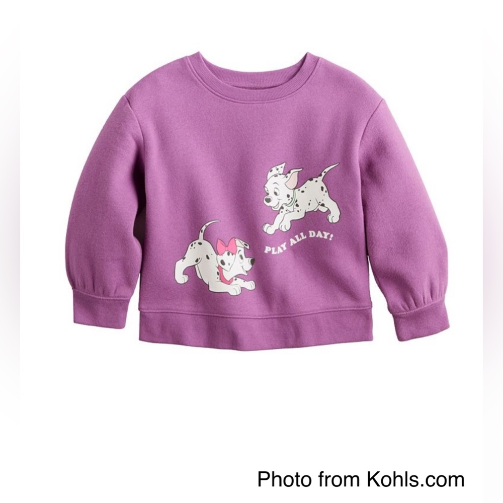 Disney’s 101 Dalmatians by Jumping Beans | Girls Sz 3T “Play All Day” Sweatshirt